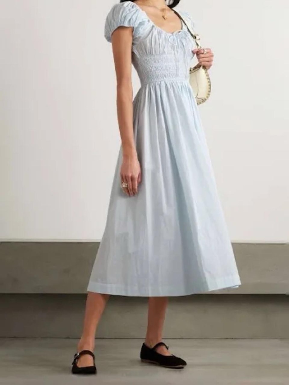 Doen Quinn XS Alice Blue Midi Dress